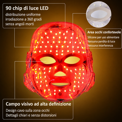 MASCHERA LED VISO E COLLO