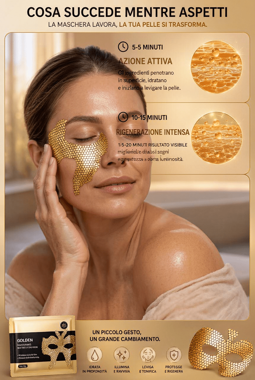Maschera Collagene Viso 24k (3pc) - Fiocchetto