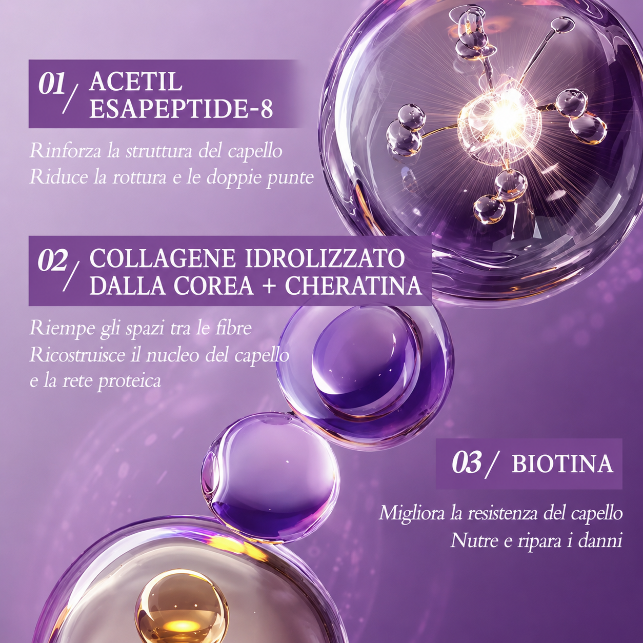MASCHERA PER CAPELLI BOTOX E CHERATINA (10pcs)