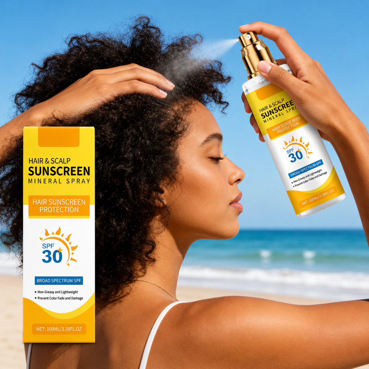 SPRAY SOLARE PER CAPELLI