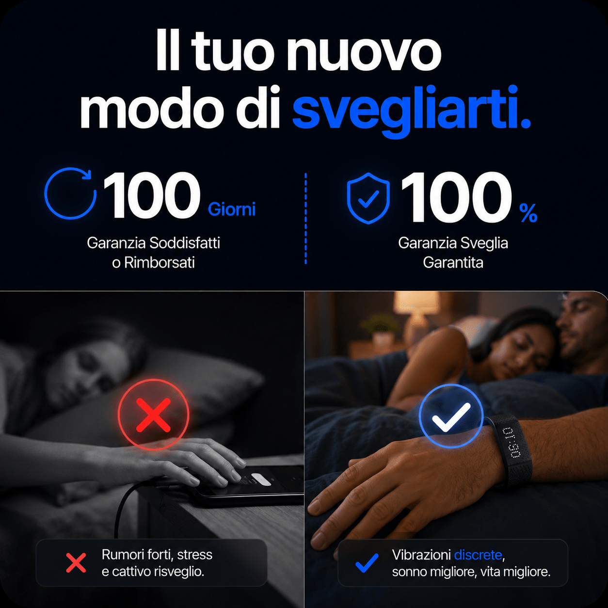 VIBRoo - Bracciale sveglia vibrante - Fiocchetto