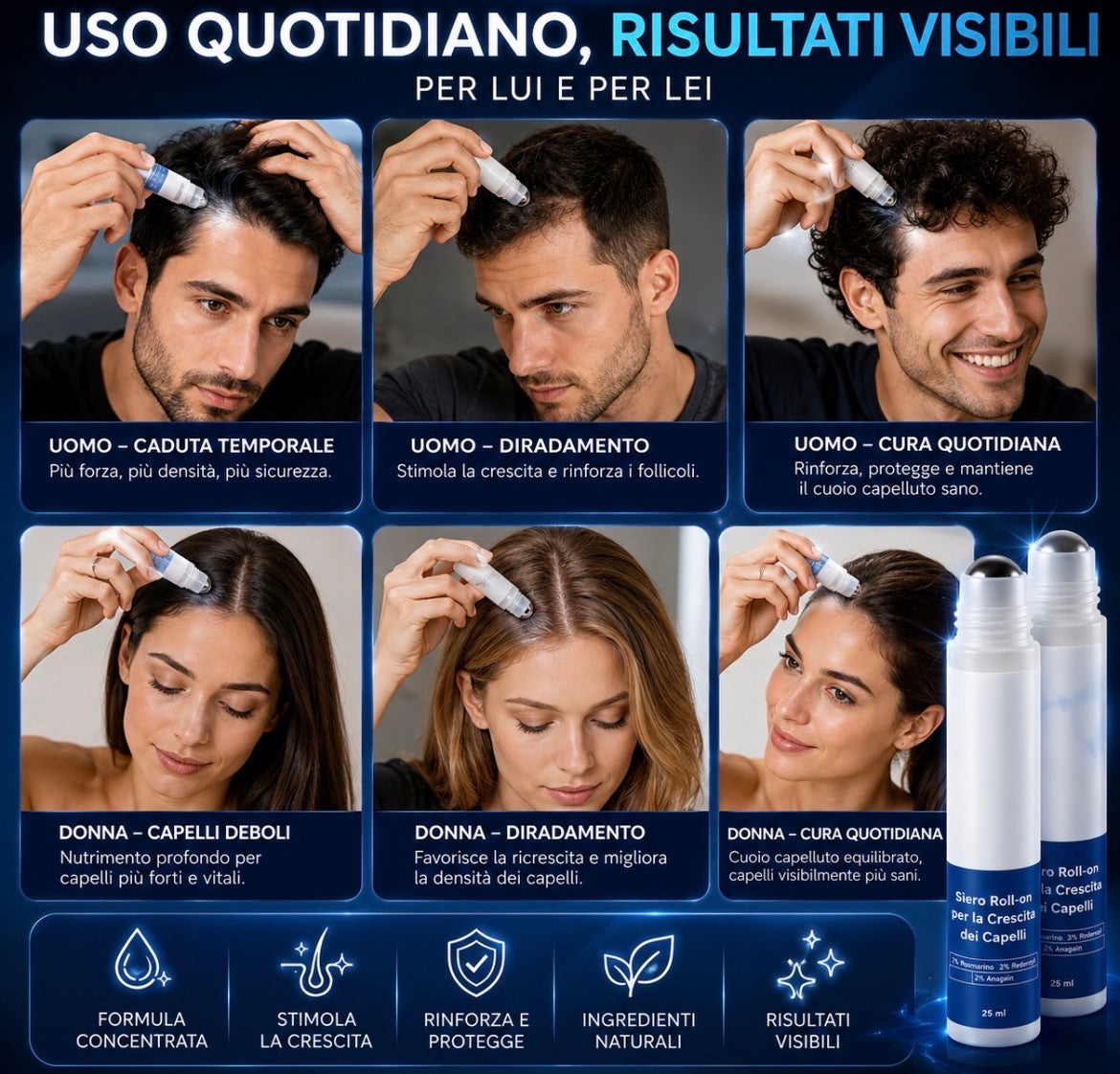 SIERO ROLL-ON CRESCITA CAPELLI (25ML)