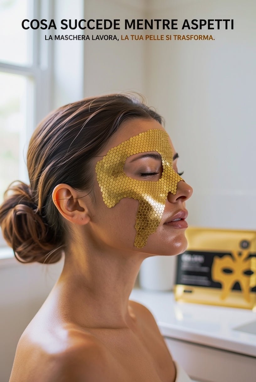 Maschera Collagene Viso 24k (3pc) - Fiocchetto